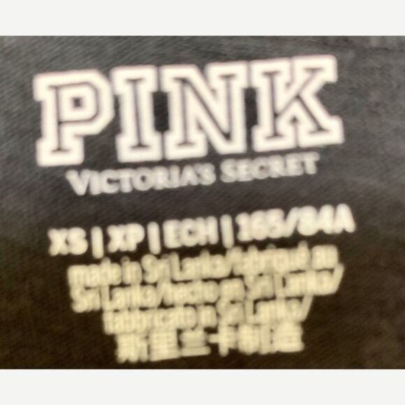 Pink Victoria Secret Black Tee - Picture 5 of 7